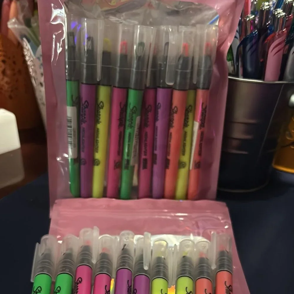 Sharpie Highlighter Clear View w/see through Chisel Tip 10CT NEW - Picture 5 of 9